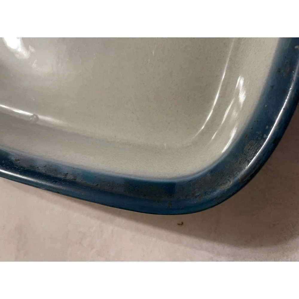Wedgwood Blue Pacific Baking Casserole/Brownie Dish - Made in England 13